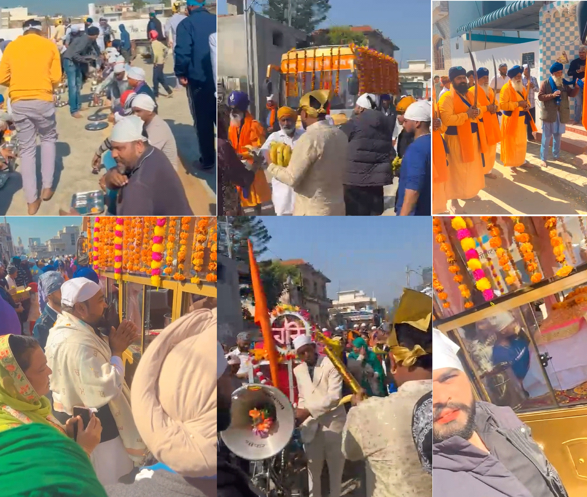 Nagar Kirtan was organized in village Sadhowal, district Hoshiarpur.